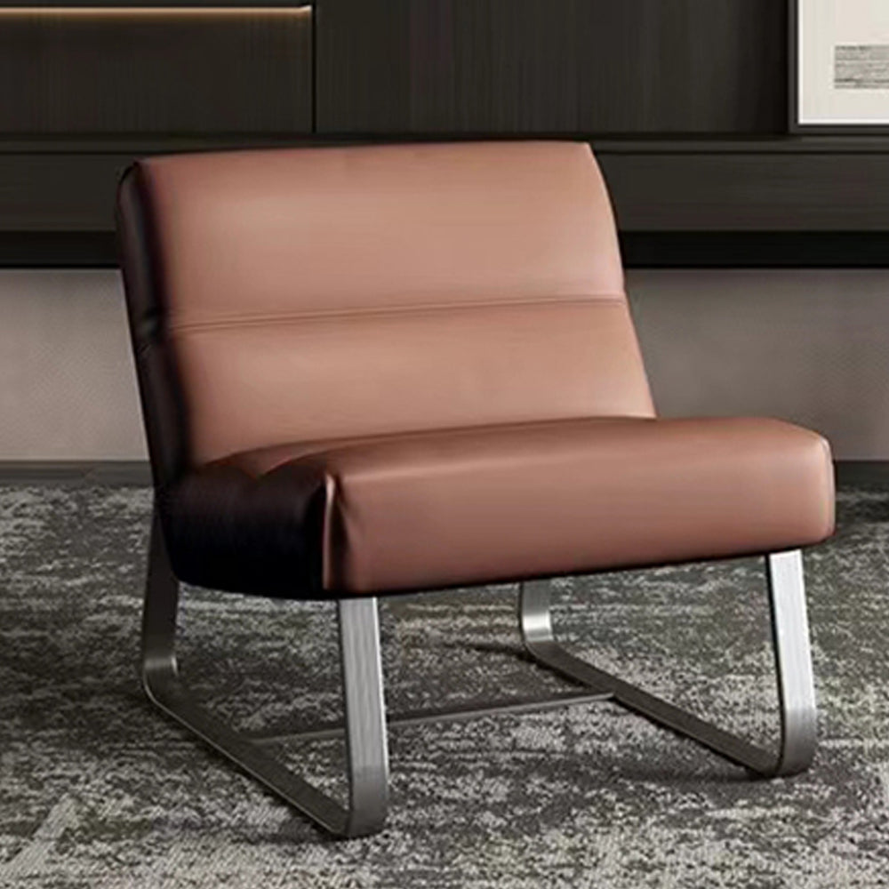 LIVARA EC1189 Minimalist Style Wooden Frame Leisure Chair - Brown