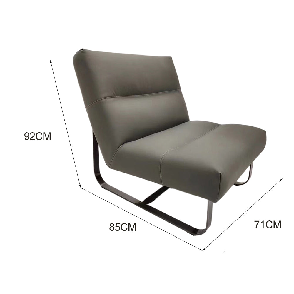 LIVARA EC1189 Minimalist Style Wooden Frame Leisure Chair - Black