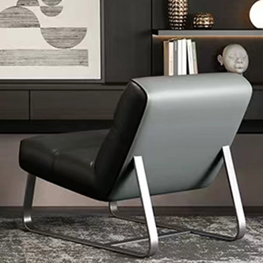 LIVARA EC1189 Minimalist Style Wooden Frame Leisure Chair - Black