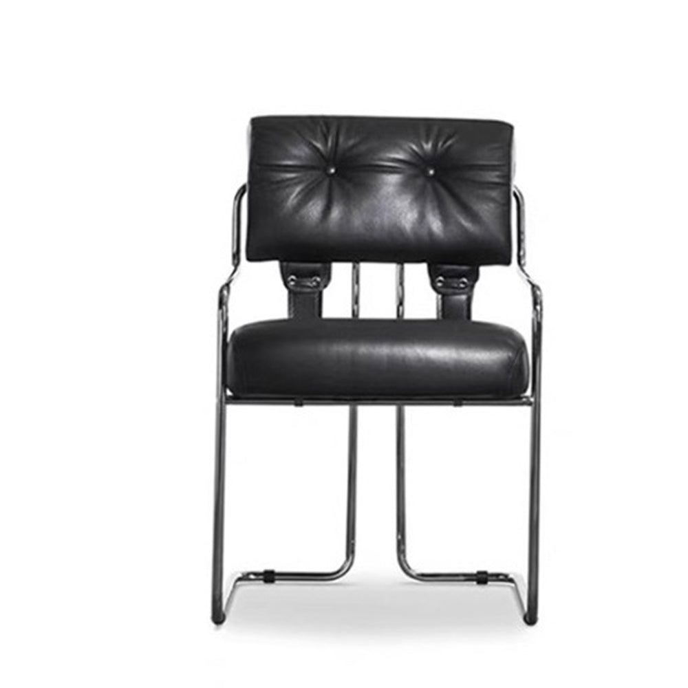 LIVARA EC1190 Black Titanium Stainless Steel Frame Leisure Chair - Black
