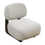 LIVARA EC1191 White Wax Wood Solid Wood Frame Leisure Chair