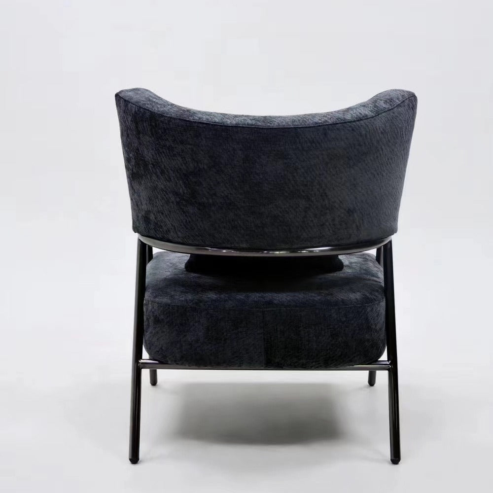 LIVARA EC1196 Wooden Frame Steel Fixed Legs Leisure Chair