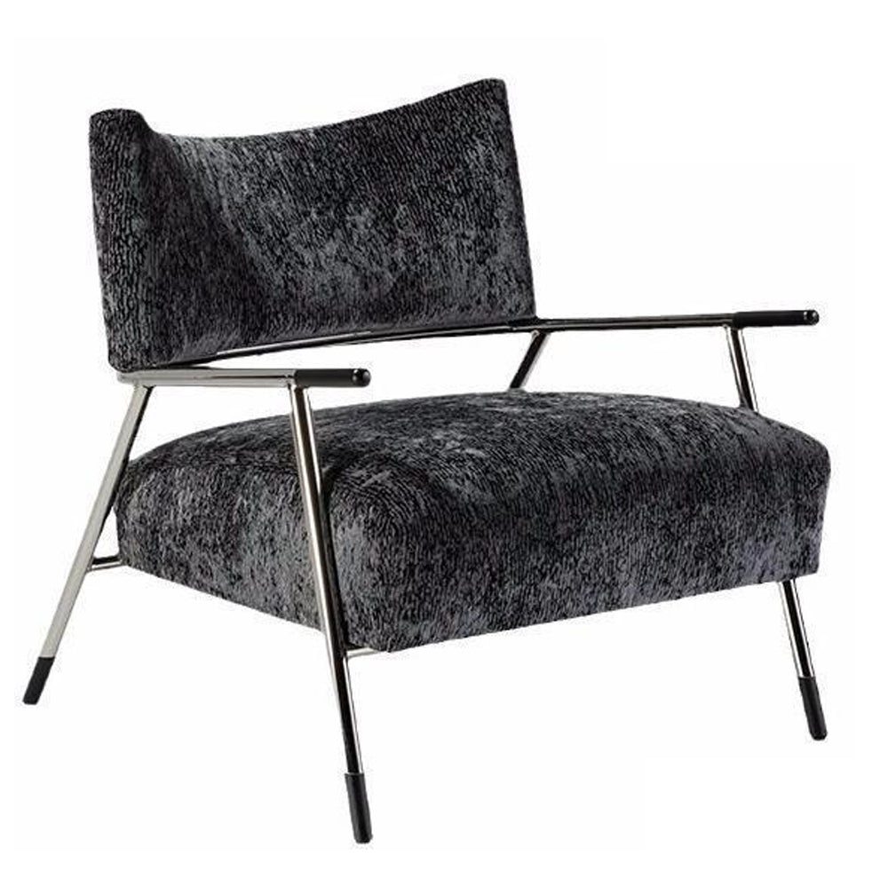 LIVARA EC1196 Wooden Frame Steel Fixed Legs Leisure Chair