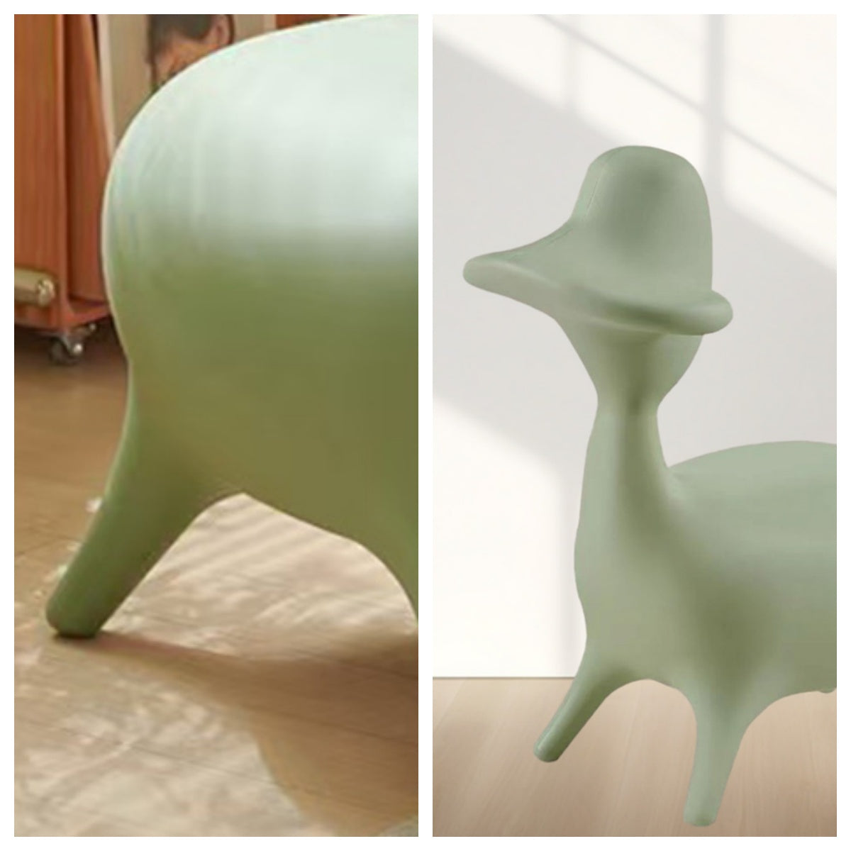 LIVARA EC1200 Molded Foam Tech Fabric Cartoon Animal Shaped Leisure Chair