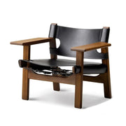 LIVARA EC1203 White Wax Wood Saddle Leather Leisure Chair