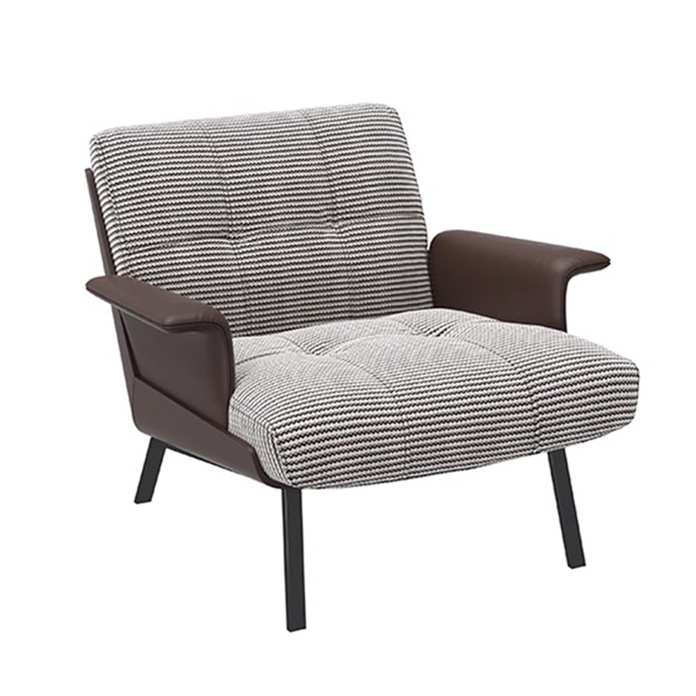 LIVARA EC1204 Bent Wood Inner Frame Faux Leather  Leisure Chair