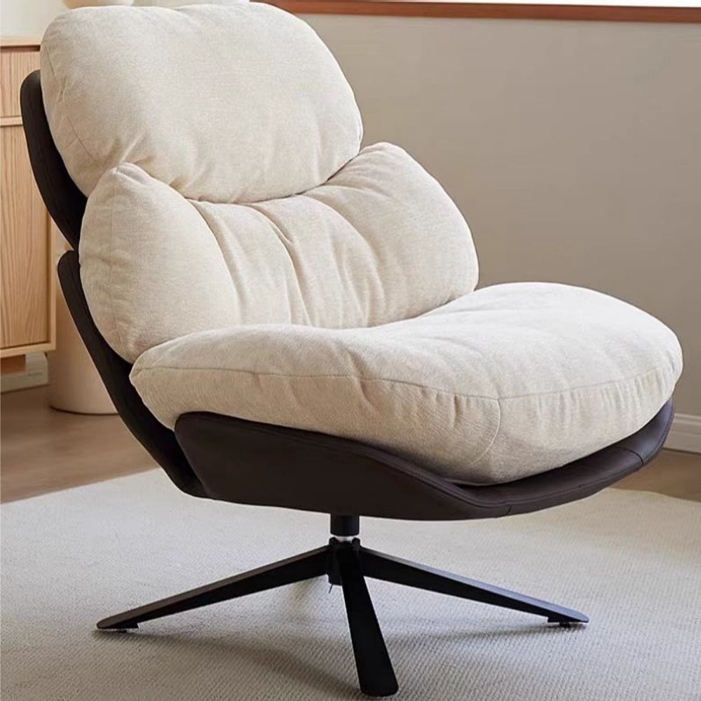 LIVARA EC1205 Multi-Layer Curved Board Faux Leather Fabric Leisure Chair