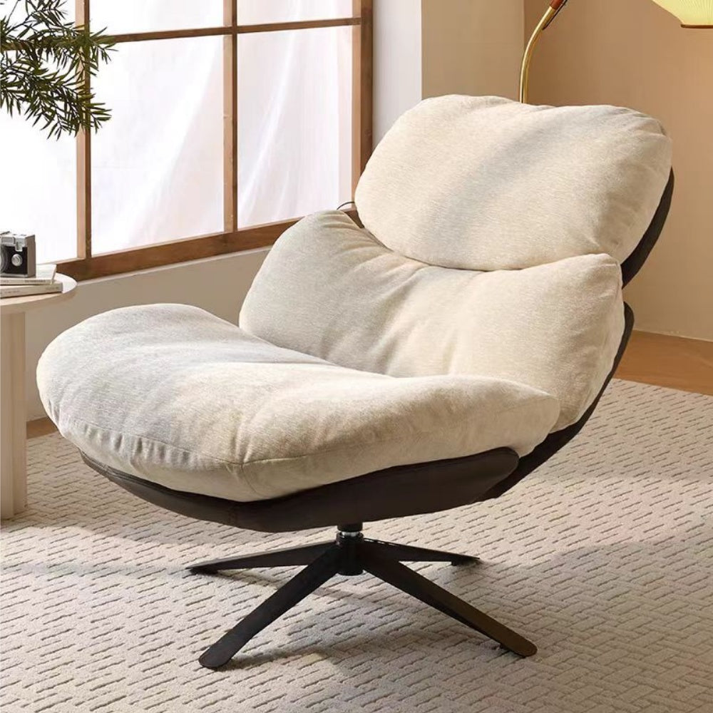 LIVARA EC1205 Multi-Layer Curved Board Faux Leather Fabric Leisure Chair