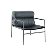 LIVARA EC1207 Stainless Steel Saddle Leather Faux Leather Leisure Chair