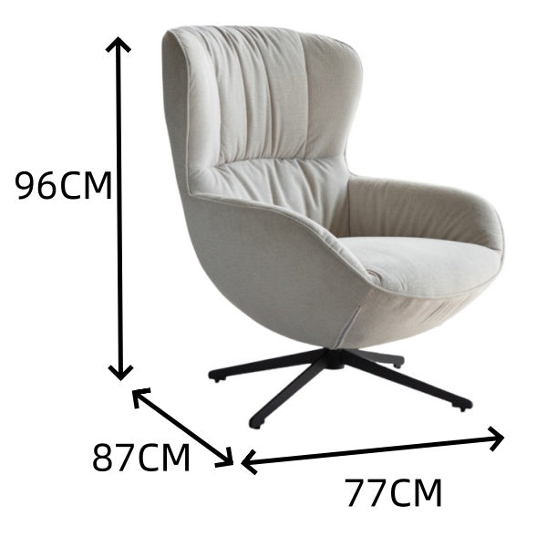 LIVARA EC1212 Iron Frame Tech Fabric Leisure Chair