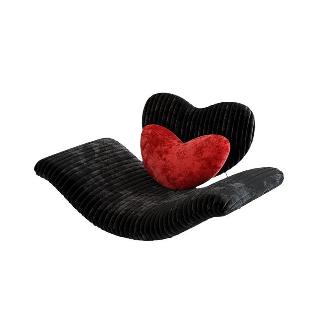 LIVARA EC1232 Steel Frame Velvet Fabric Leisure Chair