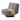 LIVARA EC1234 Steel Frame Velvet Fabric Leisure Chair - Grey