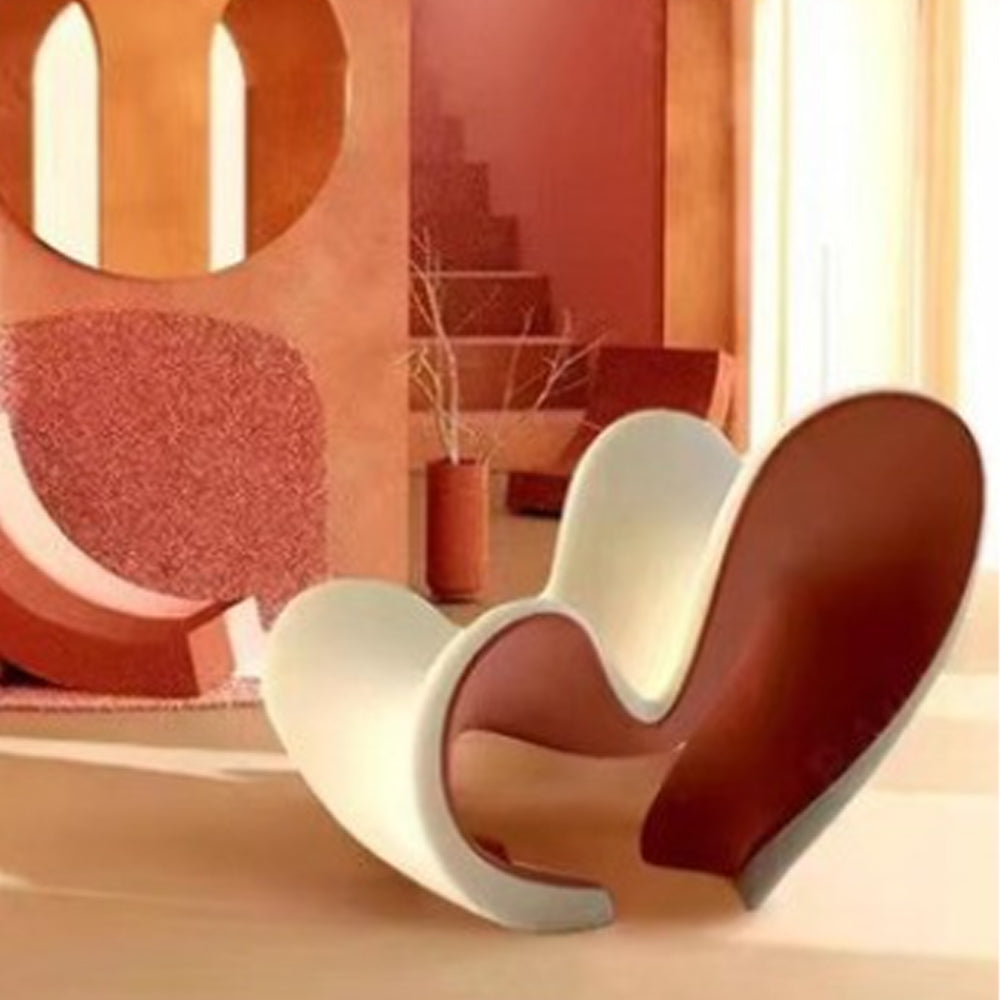 LIVARA EC1237 Fibreglass Frame Plush Fabric Leisure Chair