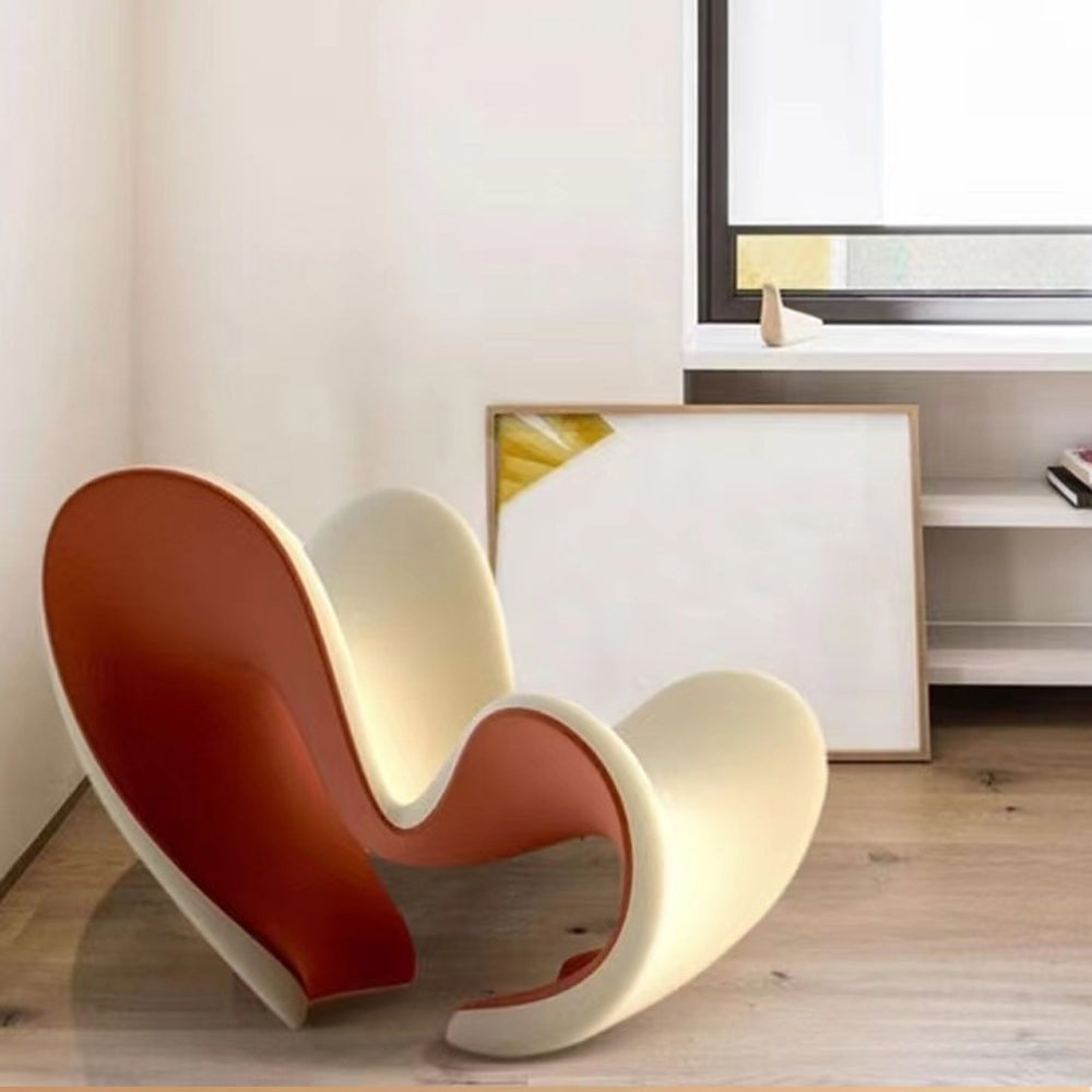 LIVARA EC1237 Fibreglass Frame Plush Fabric Leisure Chair