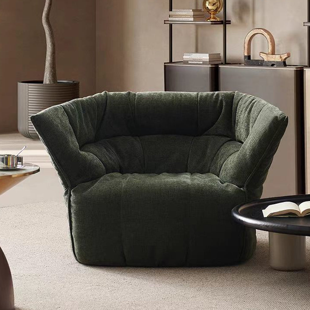LIVARA EC1241 Plush Fabric Leisure Chair – Soft, Comfortable, and Stylish Design