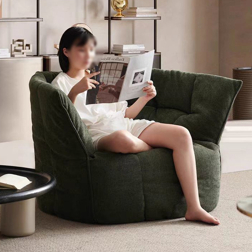 LIVARA EC1241 Plush Fabric Leisure Chair – Soft, Comfortable, and Stylish Design