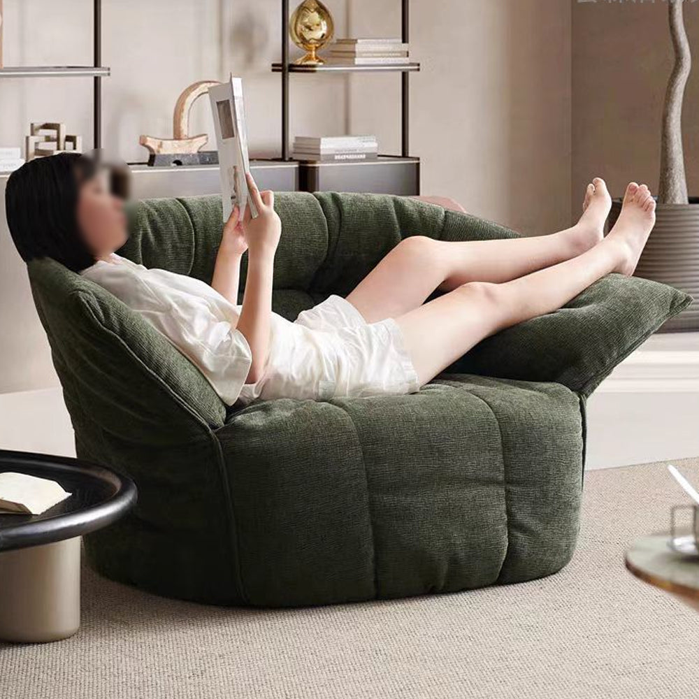 LIVARA EC1241 Plush Fabric Leisure Chair – Soft, Comfortable, and Stylish Design