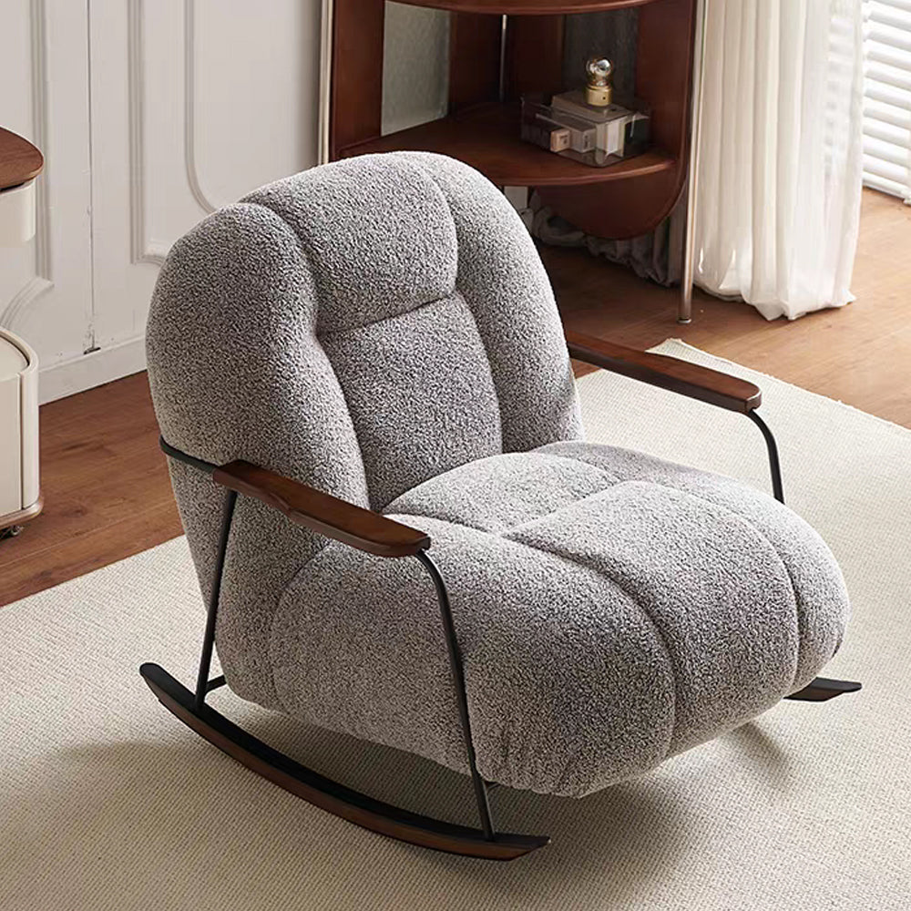 LIVARA EC1245 Minimalist Style Iron Lamb Fleece Swing Chair
