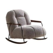 LIVARA EC1245 Minimalist Style Iron Lamb Fleece Swing Chair