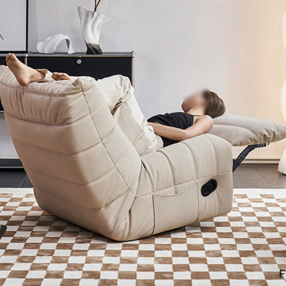 LIVARA FC1001 Manual Rocking Swivel Caterpillar Shape Leisure Chair