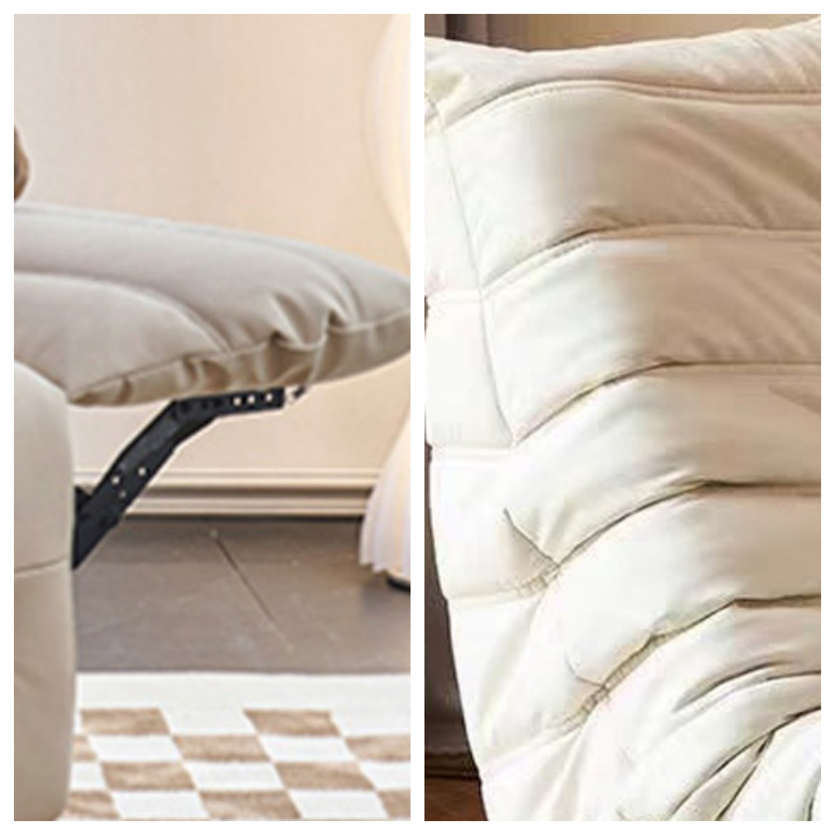 LIVARA FC1001 Manual Rocking Swivel Caterpillar Shape Leisure Chair