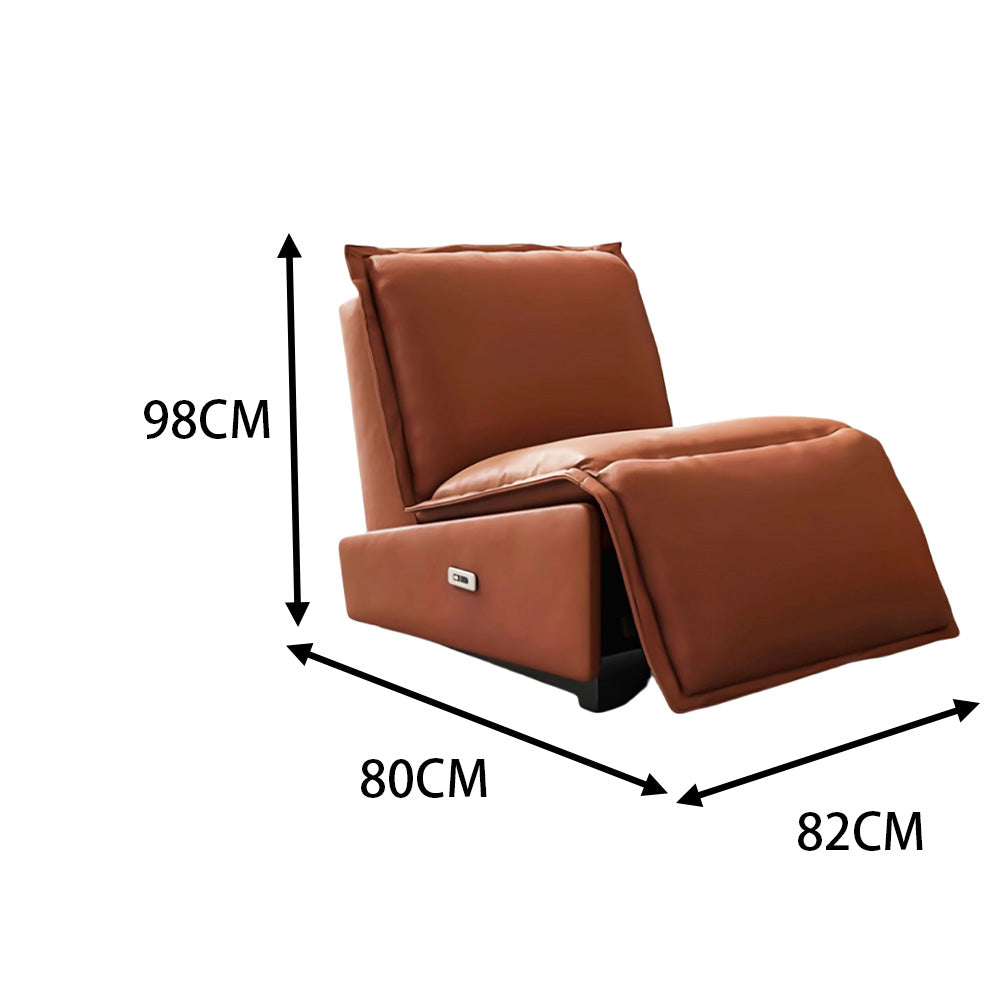LIVARA FC1005 Manual Reclining Down Backrest Metal USB Leisure Sofa