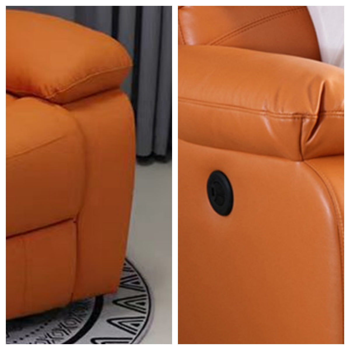 LIVARA FC1008 Reclining Minimalist Multifunction Leisure Chair W/USB