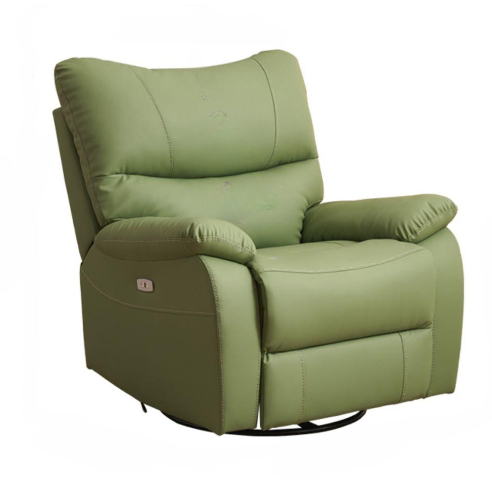 LIVARA FC1017 Scratch-Resistant Faux Leather Manual Swivel Rocking Cozy Leisure Chair