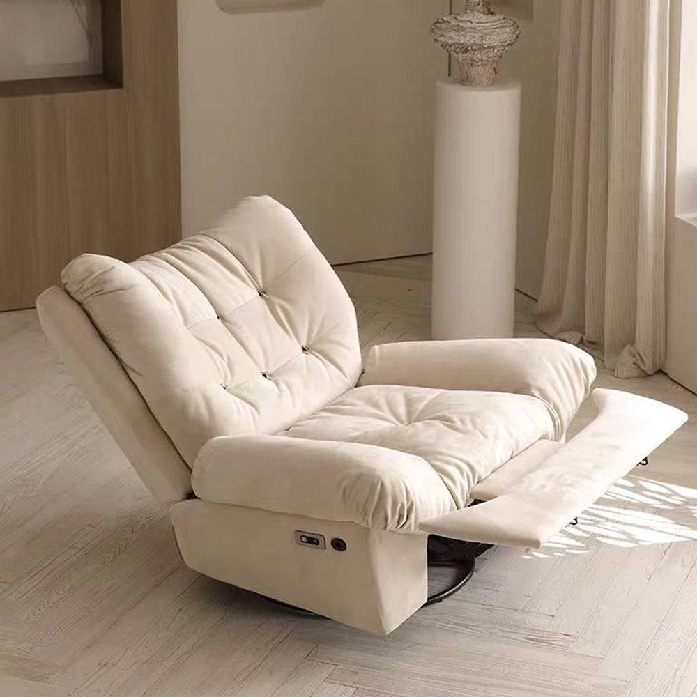 LIVARA FC1035 Solid Wood Frame High-Resilience Foam Feather Leisure Chair