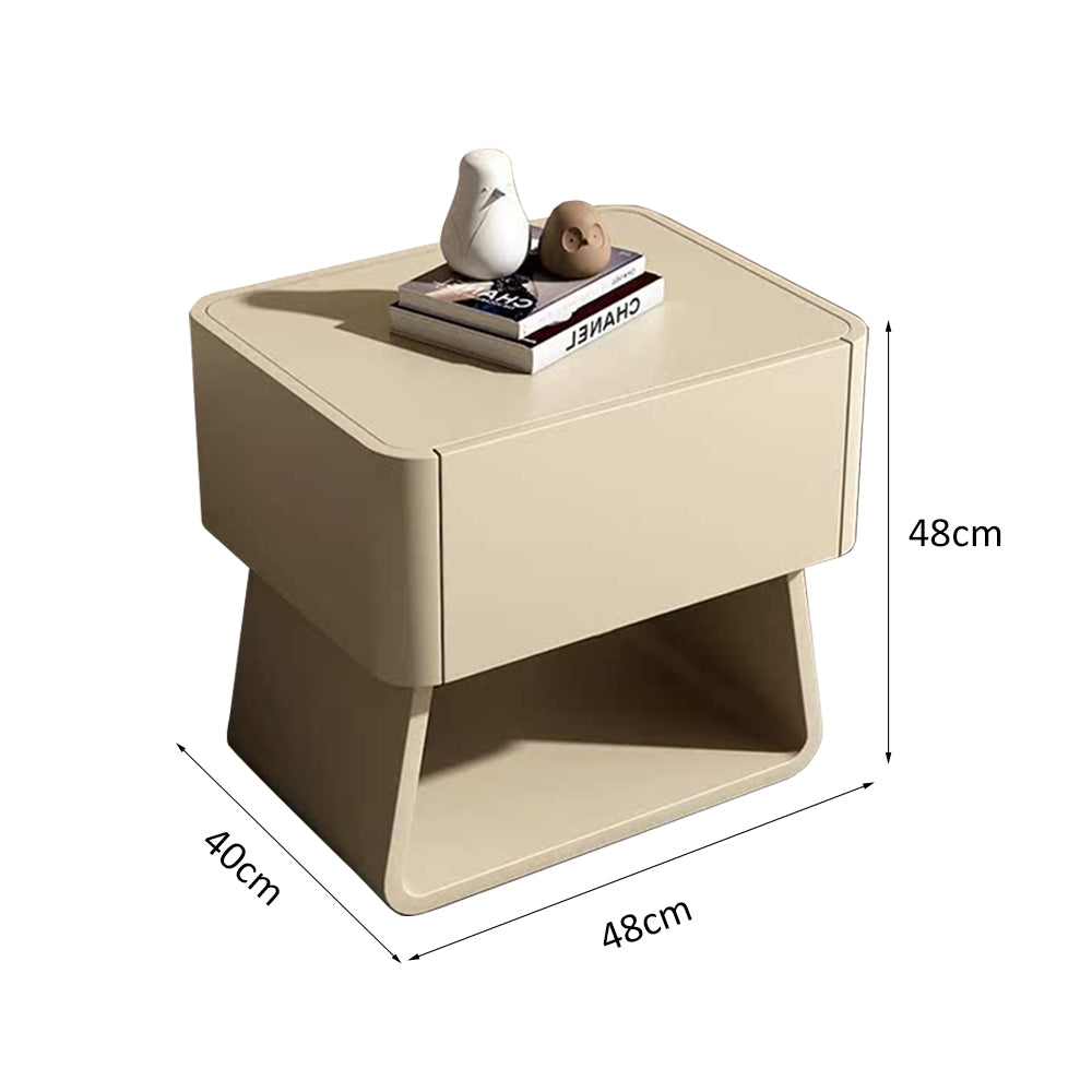 LIVARA NT1007 Modern Minimalist Style Bedside Table With Simple Storage And Small Side Table