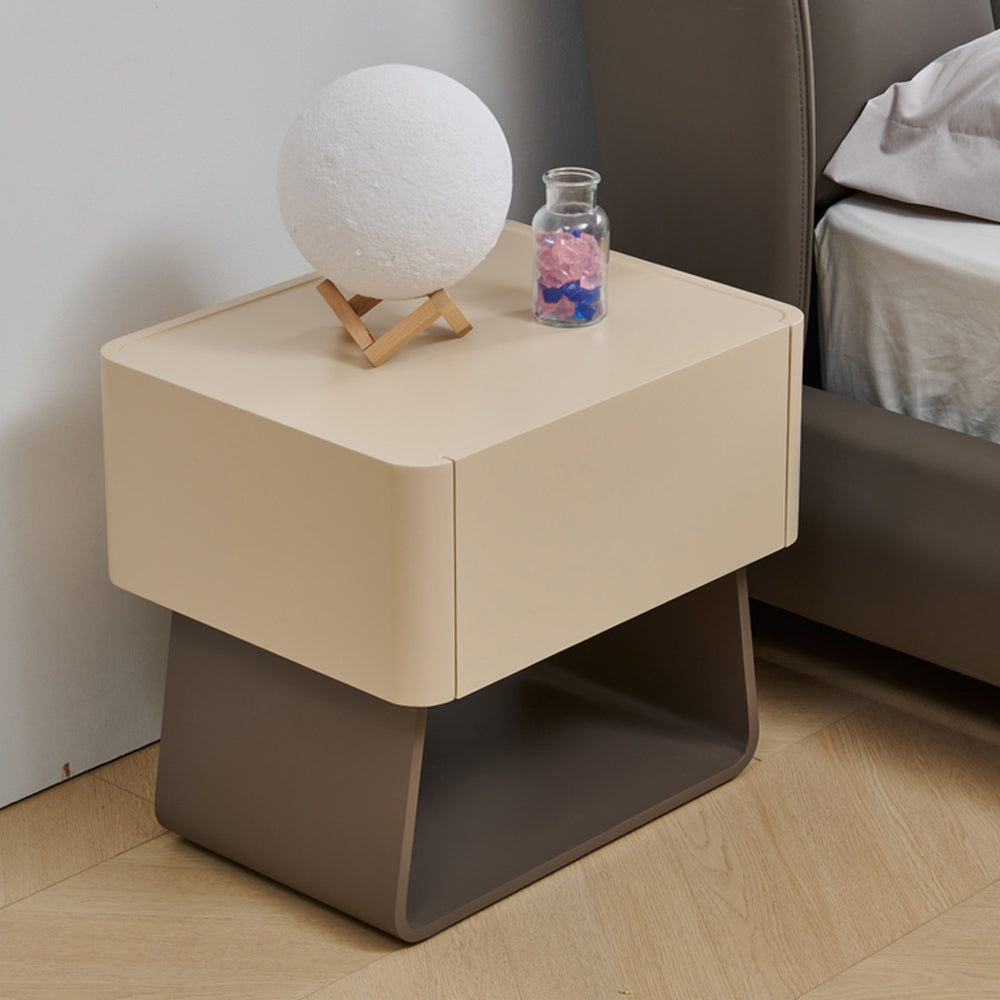 LIVARA NT1007 Modern Minimalist Style Bedside Table With Simple Storage And Small Side Table