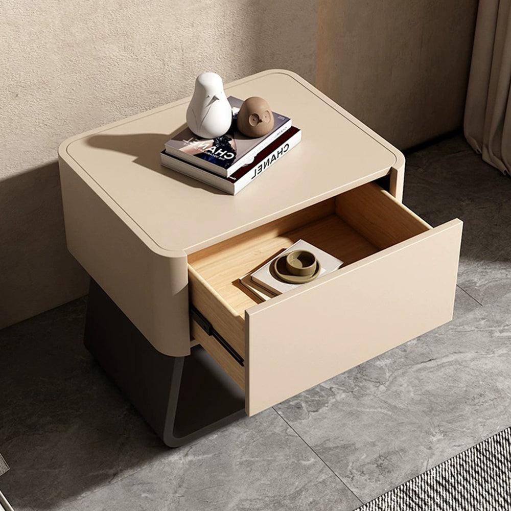 LIVARA NT1007 Modern Minimalist Style Bedside Table With Simple Storage And Small Side Table