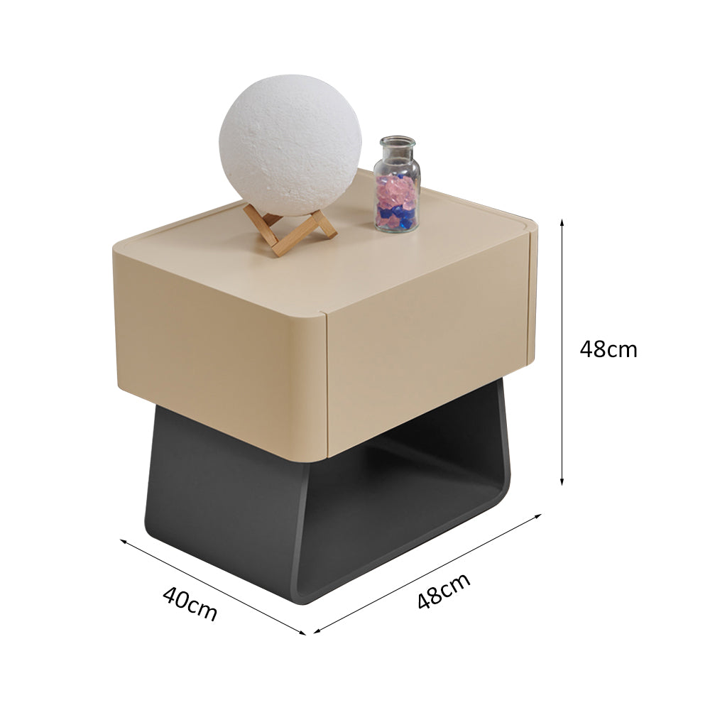LIVARA NT1007 Modern Minimalist Style Bedside Table With Simple Storage And Small Side Table