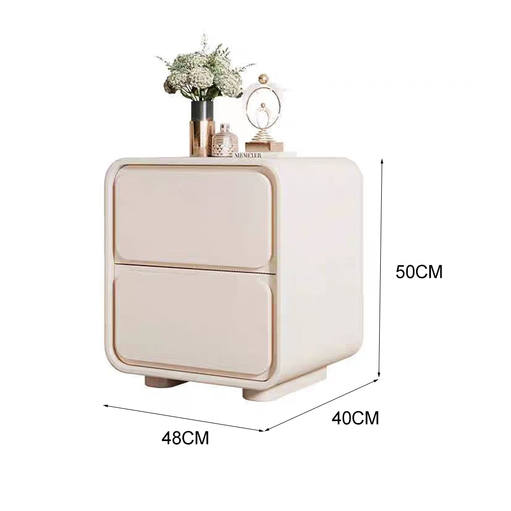 LIVARA NT1034 MDF Upholstered Bedside Table