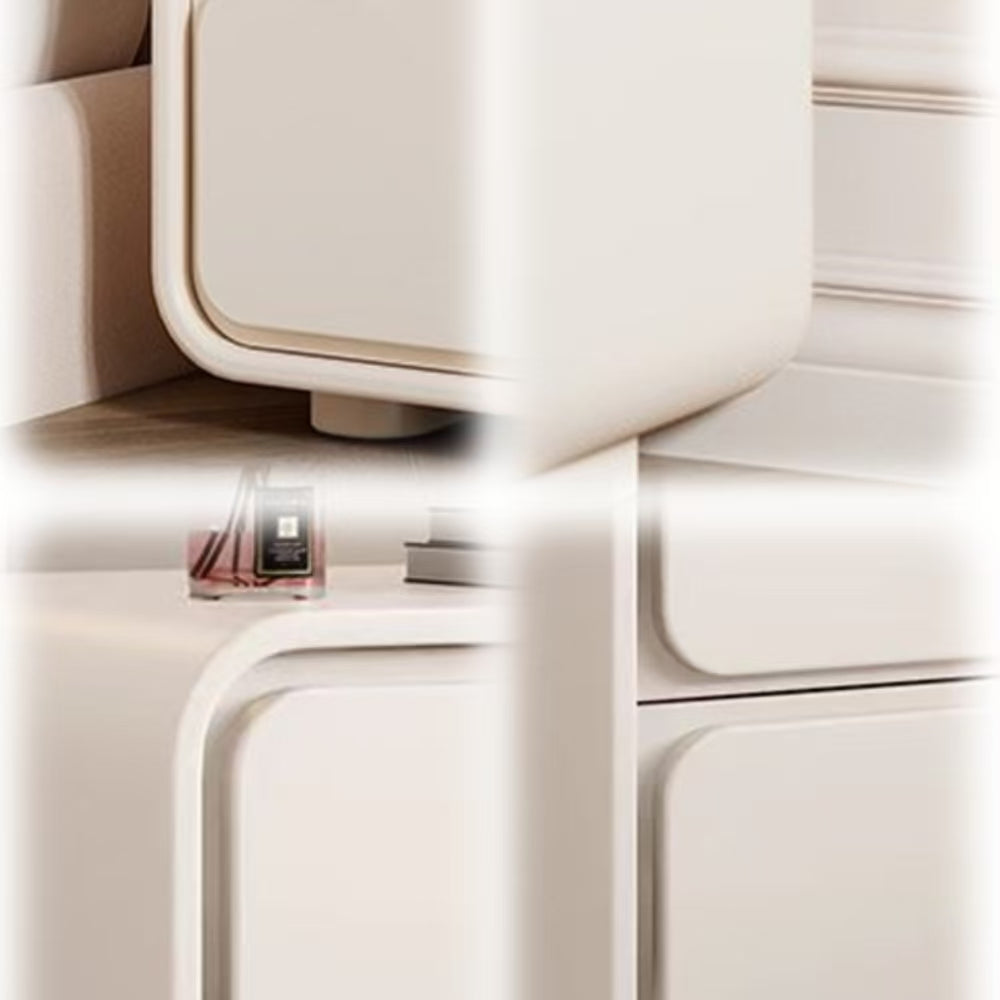 LIVARA NT1034 MDF Upholstered Bedside Table