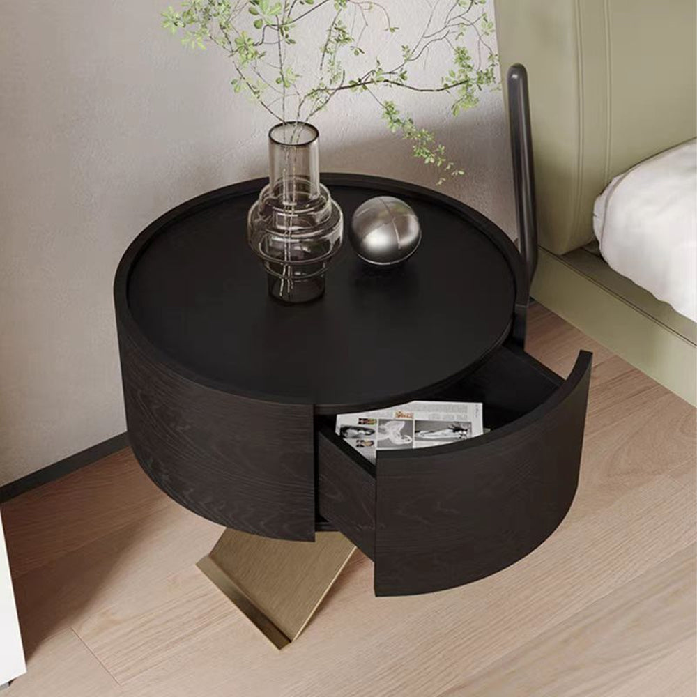 LIVARA NT1391 Stainless Steel Base Soft-Close Rail Bedside Table