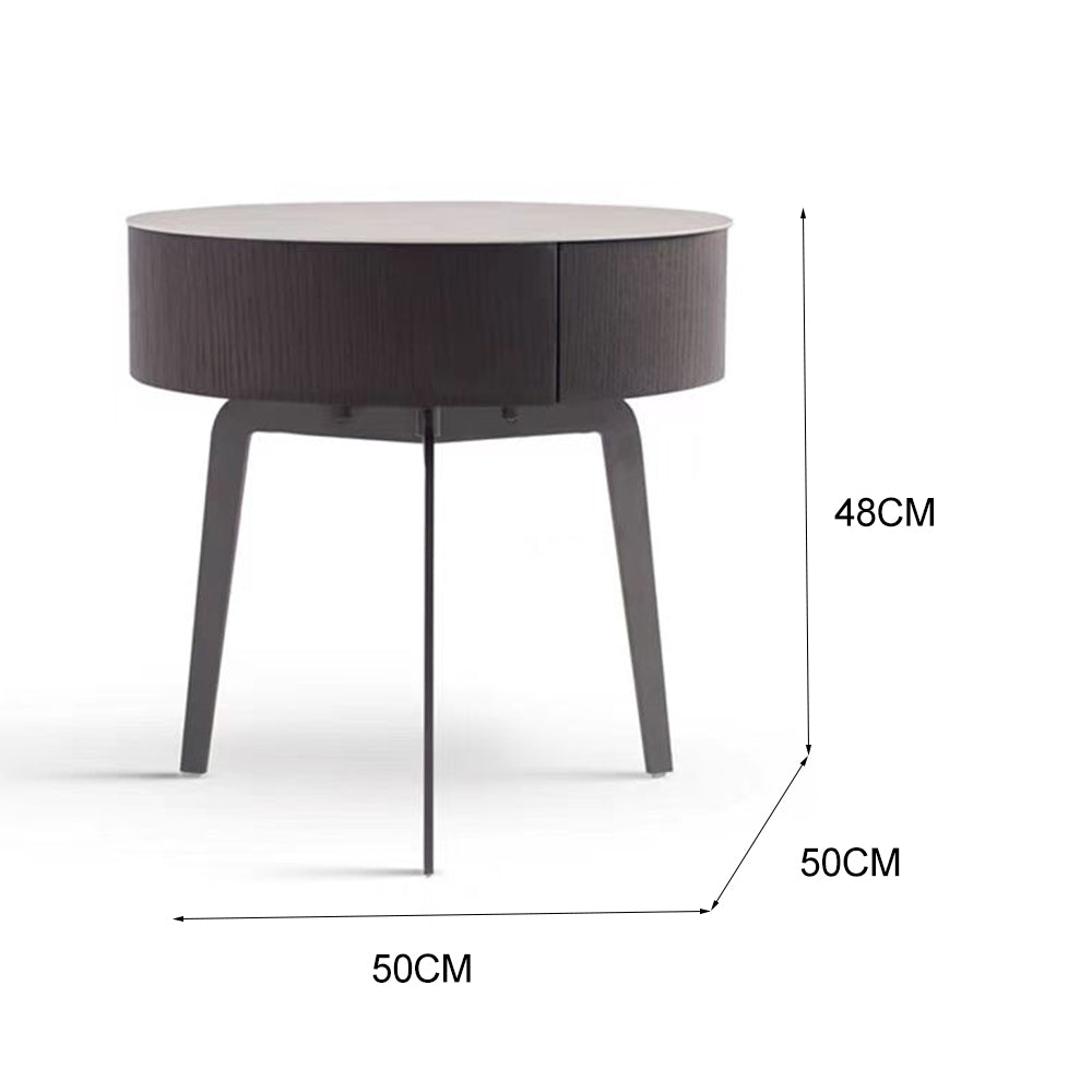 LIVARA NT1392 Eco-Friendly Board Solid Wood Drawer Hardware Base Bedside Table