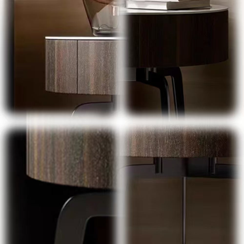 LIVARA NT1392 Eco-Friendly Board Solid Wood Drawer Hardware Base Bedside Table