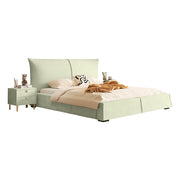 LIVARA SM1020 150/180cm Matte Fabric Sensor Light Bed With Two Bedside Tables