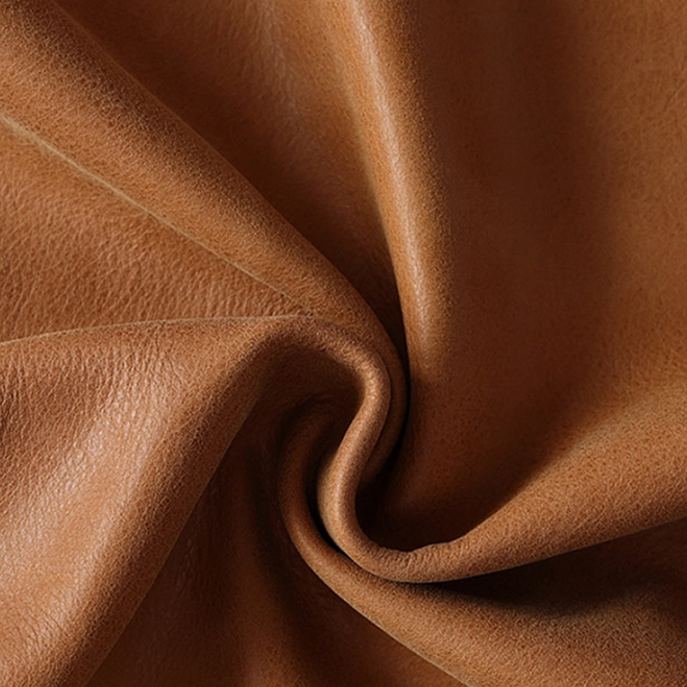 LIVARA Model-1067 150cm/180cm Waxed Leather Fabric Bed Solid Wood Frame