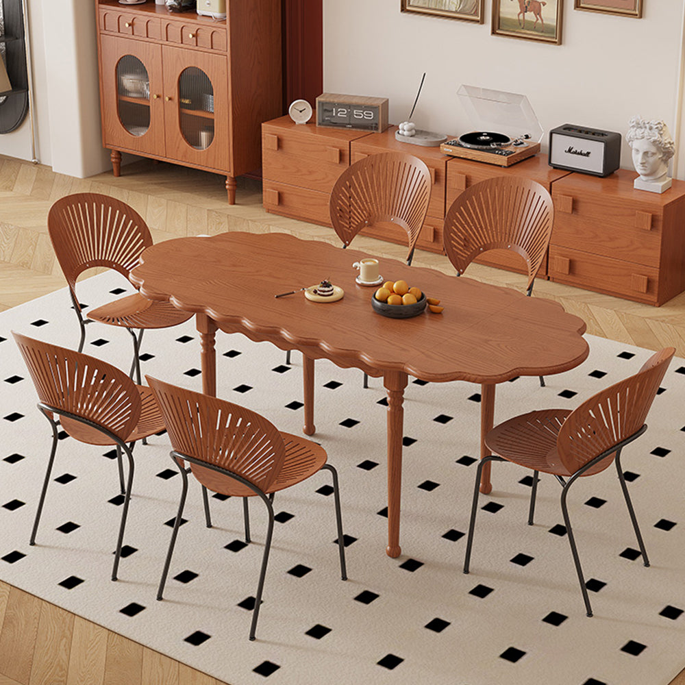 LIVARA 160cm Dining Table and Chair Solid Wood Tabletop