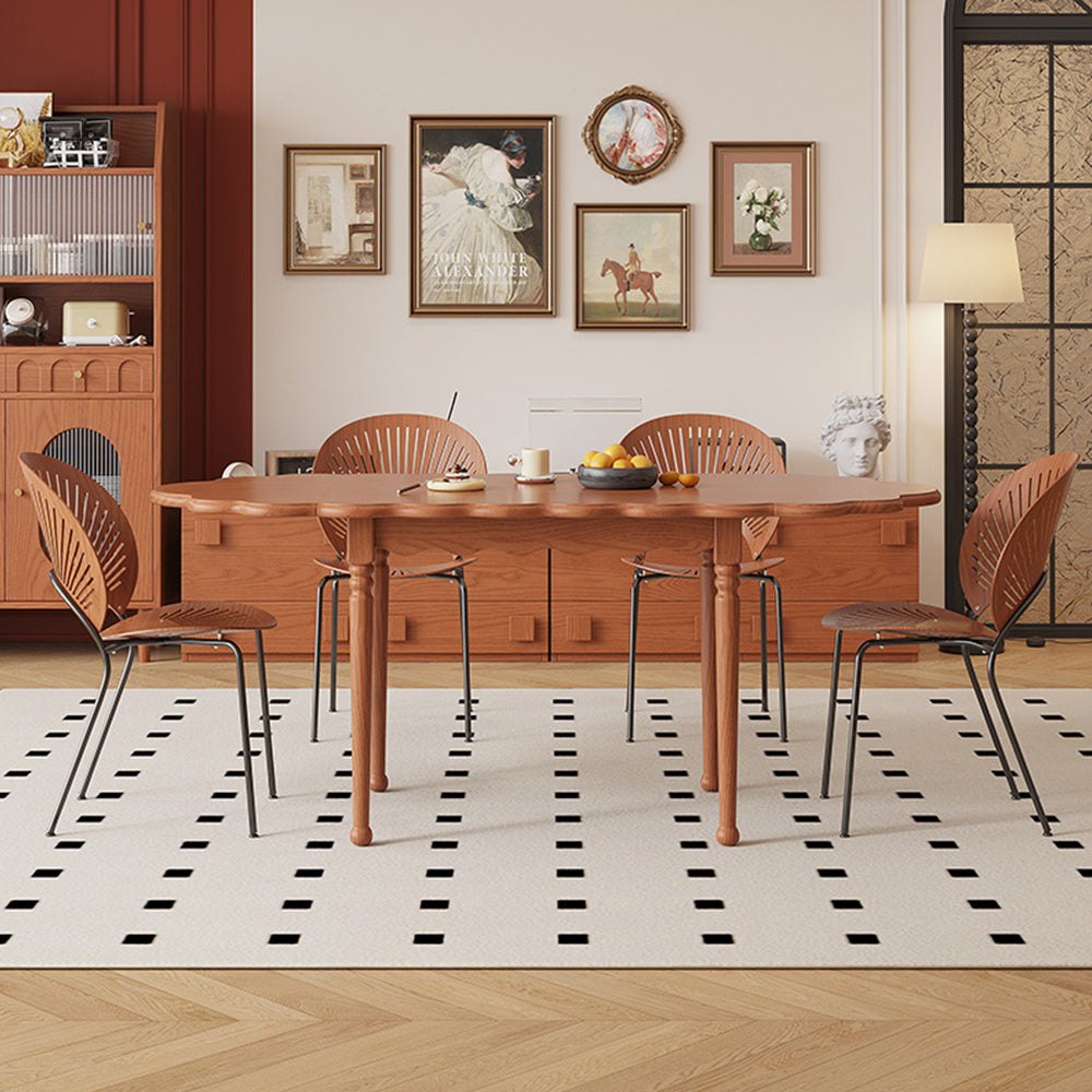 LIVARA 160cm Dining Table and Chair Solid Wood Tabletop
