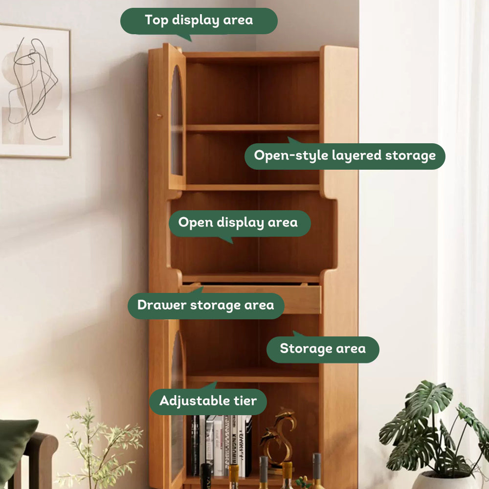 LIVARA Corner Storage Cabinet Multi-functional Storage