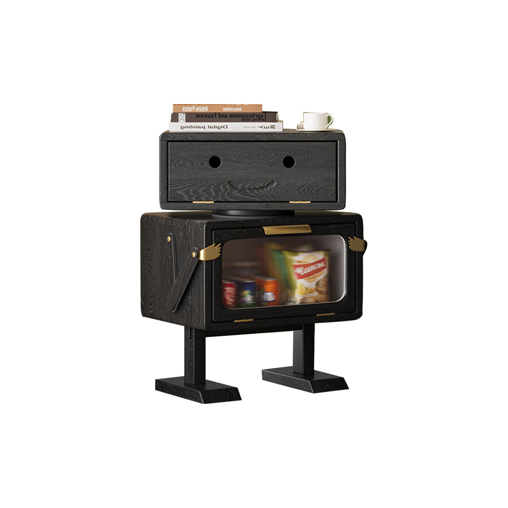 LIVARA Robot Design Sofa Side Table/Bedside Table Stylish Storage Cabinet