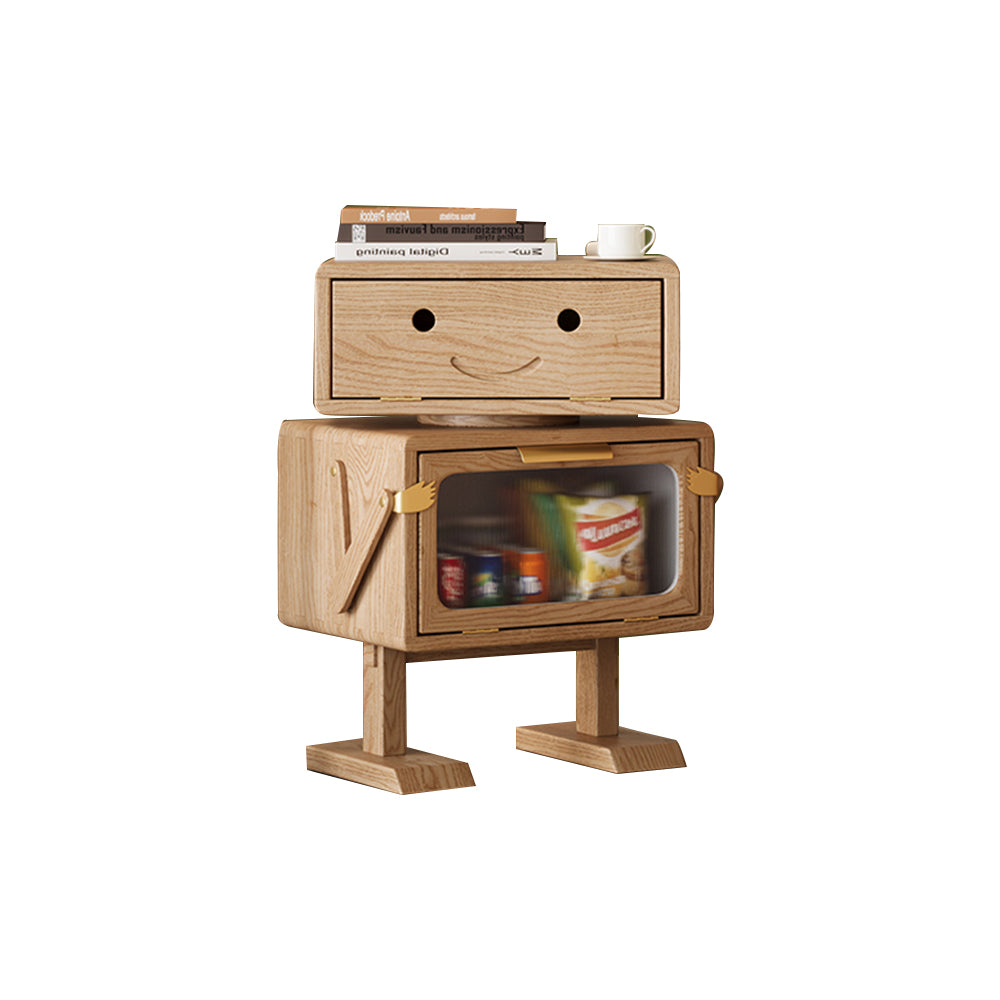 LIVARA Robot Design Sofa Side Table/Bedside Table Stylish Storage Cabinet
