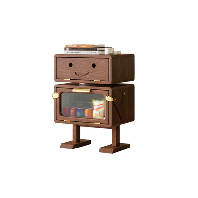 LIVARA Robot Design Sofa Side Table/Bedside Table Stylish Storage Cabinet