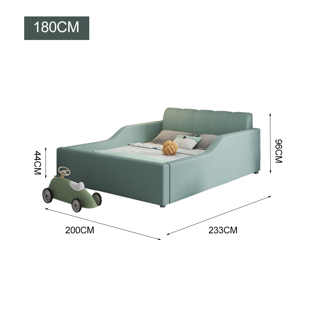 LIVARA SM901 120/135/150/180cm Length Tech Fabric Kids Bed - Green