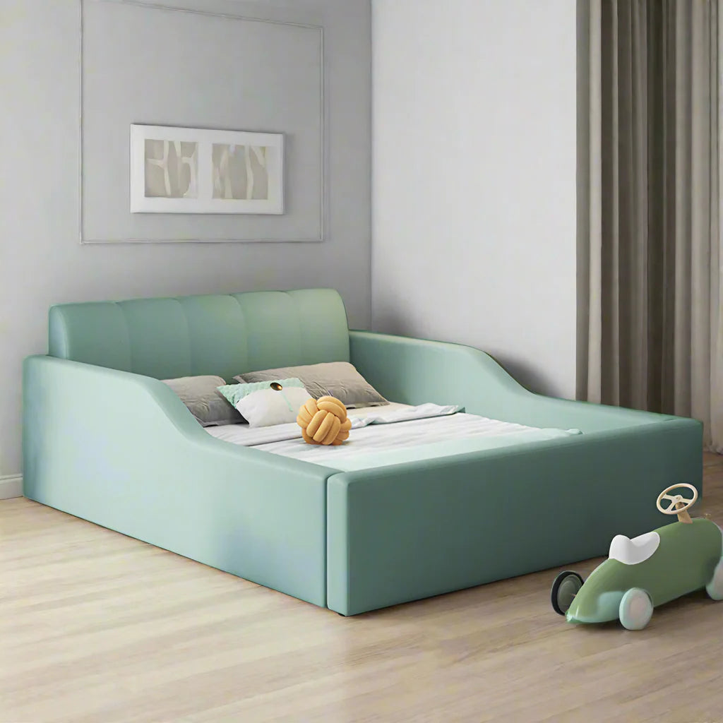 LIVARA SM901 120/135/150/180cm Length Tech Fabric Kids Bed - Green