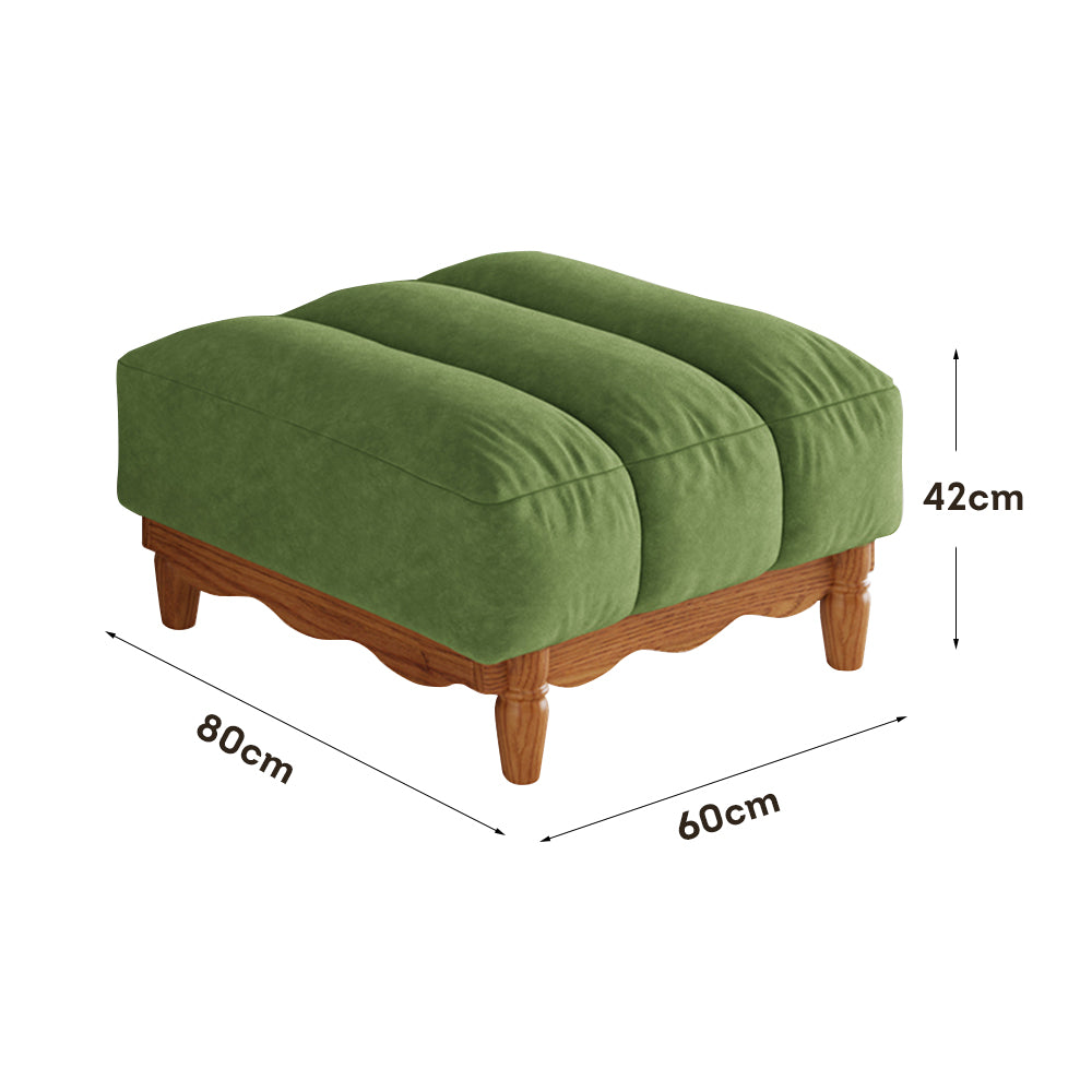 LIVARA 908 Vintage Style Velvet Sofa 180-280cm With Throw Pillows