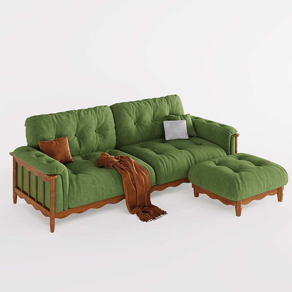 LIVARA 909 180-280cm Vintage Style Velvet Sofa 180-280cm With Cushions